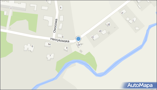 Henryków, Henryków, 1A, mapa Henryków