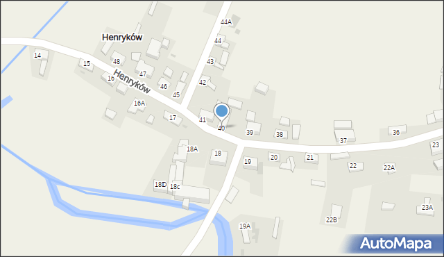 Henryków, Henryków, 40, mapa Henryków