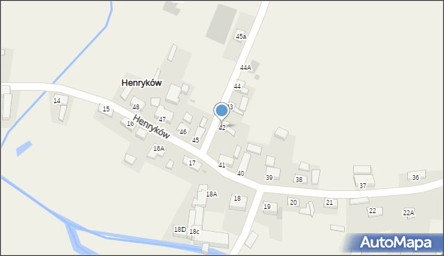 Henryków, Henryków, 42, mapa Henryków