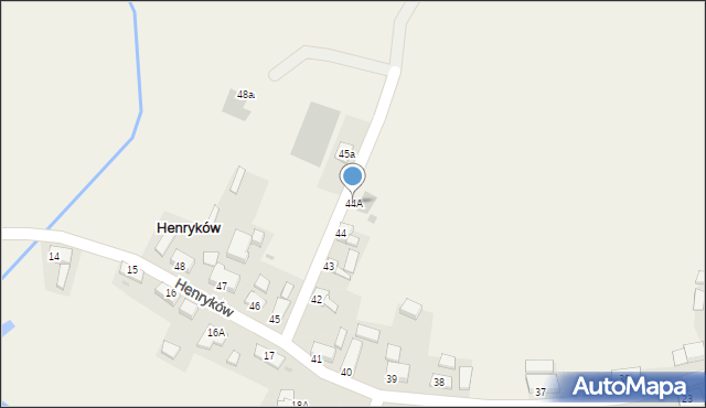 Henryków, Henryków, 44A, mapa Henryków