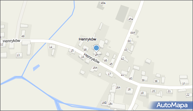 Henryków, Henryków, 47, mapa Henryków