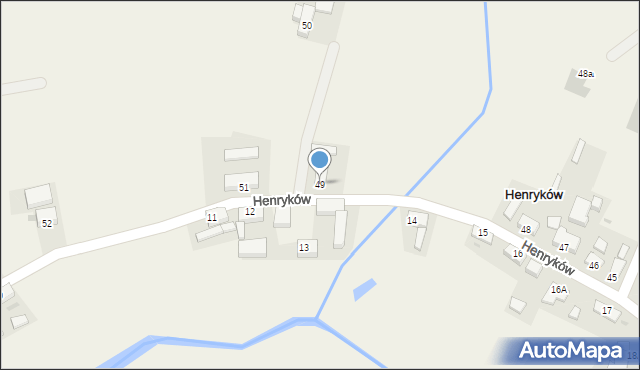 Henryków, Henryków, 49, mapa Henryków