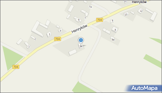 Henryków, Henryków, 3A, mapa Henryków