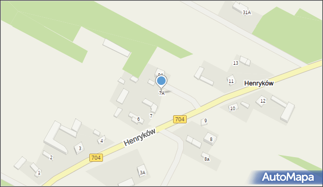 Henryków, Henryków, 7A, mapa Henryków