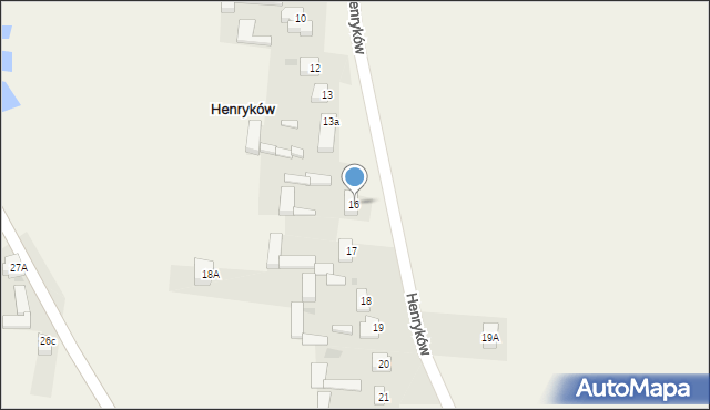 Henryków, Henryków, 16, mapa Henryków