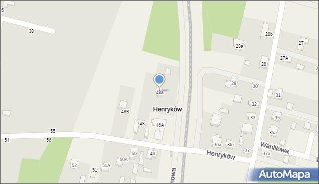 Henryków, Henryków, 48a, mapa Henryków