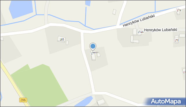 Henryków Lubański, Henryków Lubański, 177, mapa Henryków Lubański
