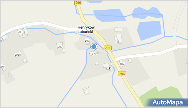 Henryków Lubański, Henryków Lubański, 179, mapa Henryków Lubański