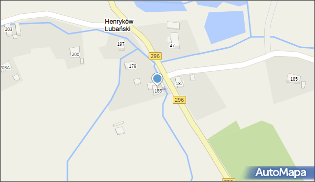 Henryków Lubański, Henryków Lubański, 183, mapa Henryków Lubański