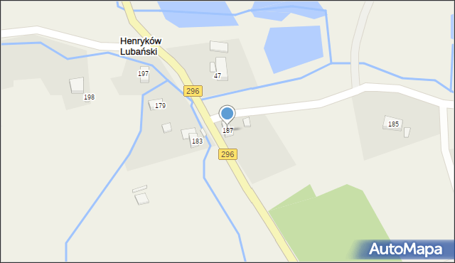 Henryków Lubański, Henryków Lubański, 187, mapa Henryków Lubański