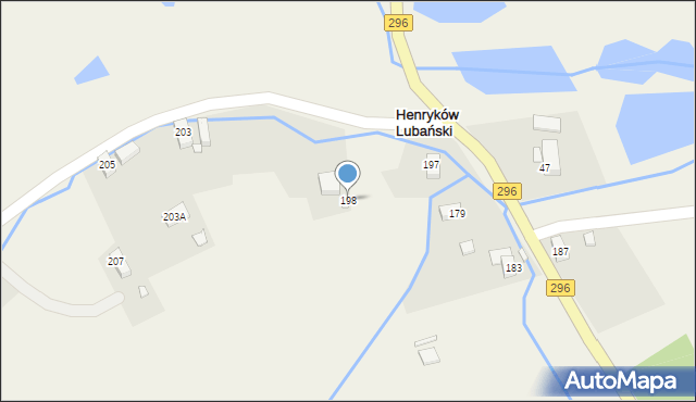 Henryków Lubański, Henryków Lubański, 198, mapa Henryków Lubański