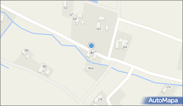 Henryków Lubański, Henryków Lubański, 281, mapa Henryków Lubański