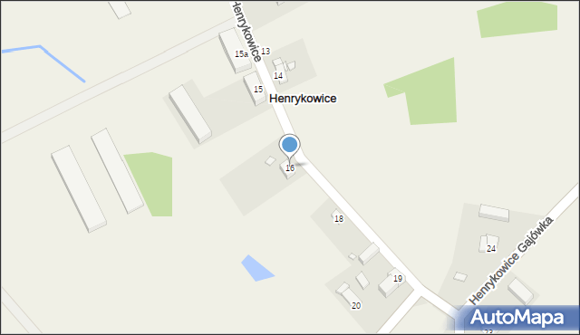 Henrykowice, Henrykowice, 16, mapa Henrykowice