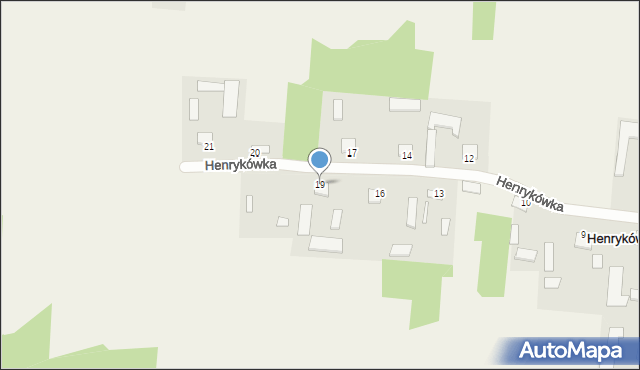 Henrykówka, Henrykówka, 19, mapa Henrykówka