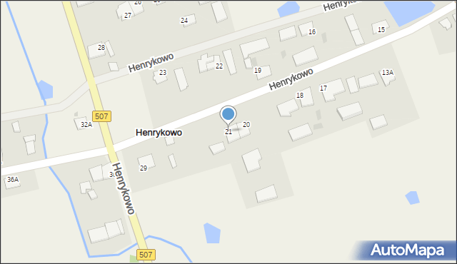 Henrykowo, Henrykowo, 21, mapa Henrykowo
