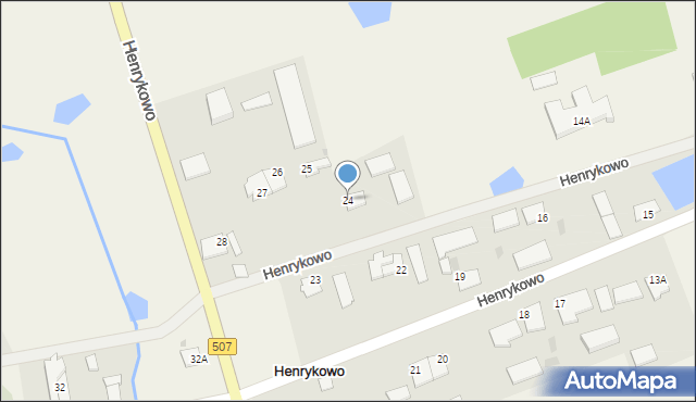 Henrykowo, Henrykowo, 24, mapa Henrykowo