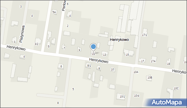 Henrykowo, Henrykowo, 11, mapa Henrykowo