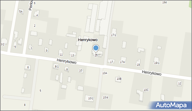 Henrykowo, Henrykowo, 15, mapa Henrykowo