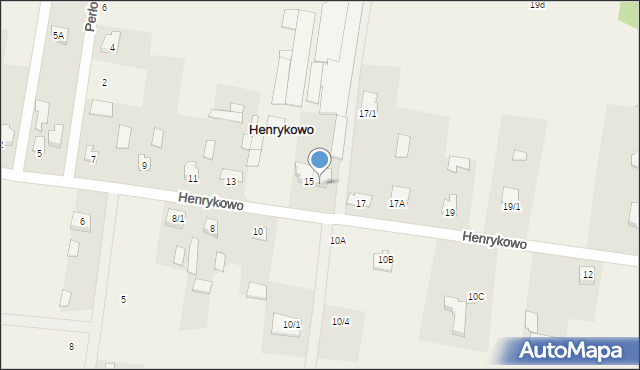 Henrykowo, Henrykowo, 15A, mapa Henrykowo