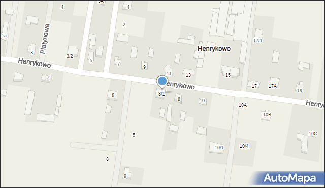 Henrykowo, Henrykowo, 8/1, mapa Henrykowo