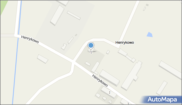 Henrykowo, Henrykowo, 1, mapa Henrykowo
