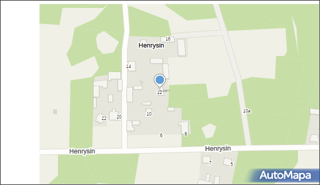 Henrysin, Henrysin, 12, mapa Henrysin