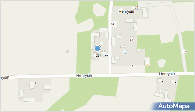 Henrysin, Henrysin, 22, mapa Henrysin