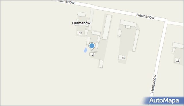 Hermanów, Hermanów, 16, mapa Hermanów