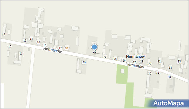 Hermanów, Hermanów, 22, mapa Hermanów