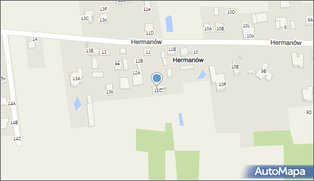 Hermanów, Hermanów, 11C, mapa Hermanów