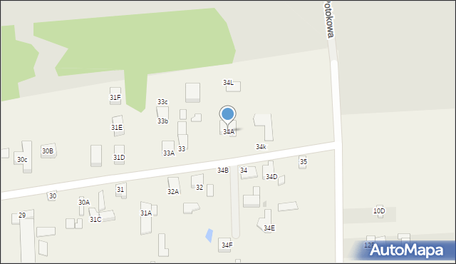 Hermanów, Hermanów, 34A, mapa Hermanów