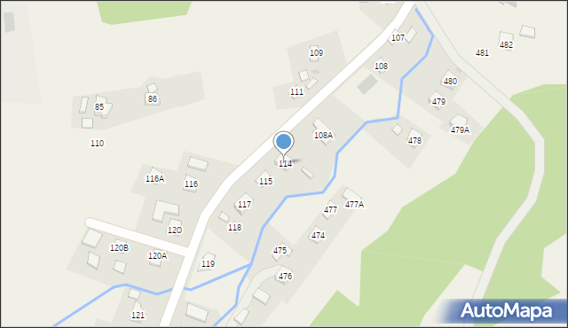 Hermanowa, Hermanowa, 114, mapa Hermanowa