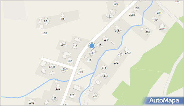 Hermanowa, Hermanowa, 117, mapa Hermanowa