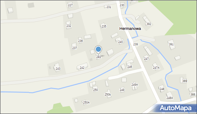 Hermanowa, Hermanowa, 241, mapa Hermanowa