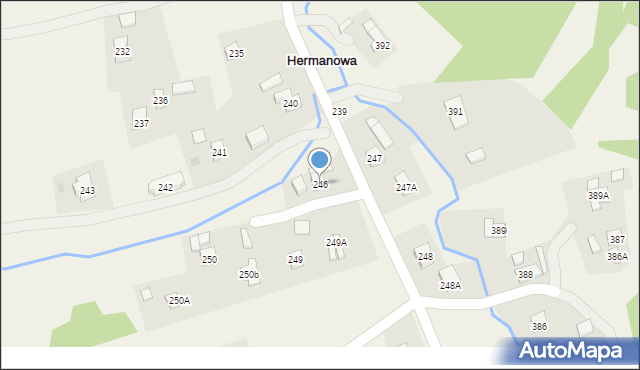 Hermanowa, Hermanowa, 246, mapa Hermanowa