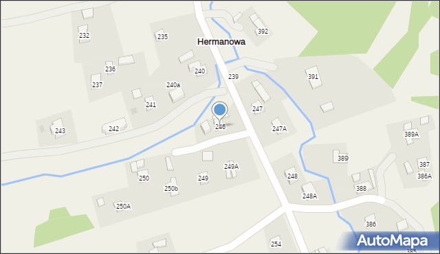 Hermanowa, Hermanowa, 246, mapa Hermanowa