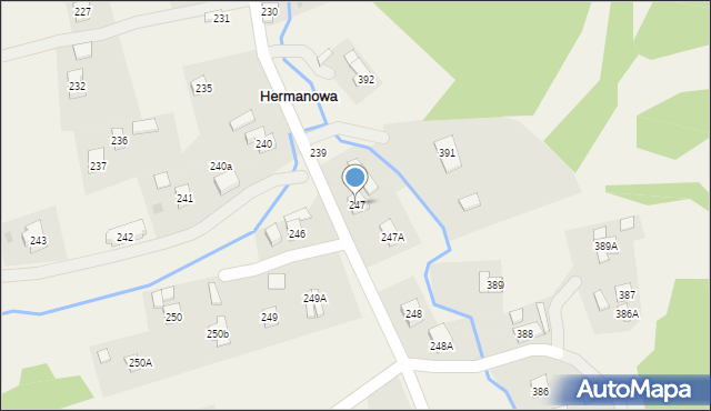 Hermanowa, Hermanowa, 247, mapa Hermanowa