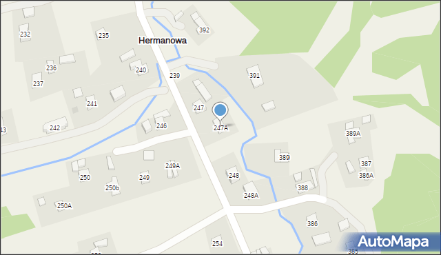Hermanowa, Hermanowa, 247A, mapa Hermanowa