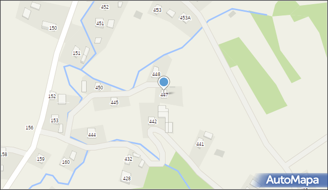 Hermanowa, Hermanowa, 447, mapa Hermanowa