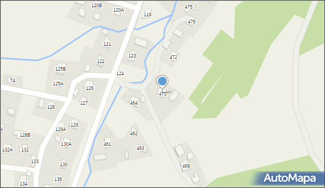 Hermanowa, Hermanowa, 470, mapa Hermanowa