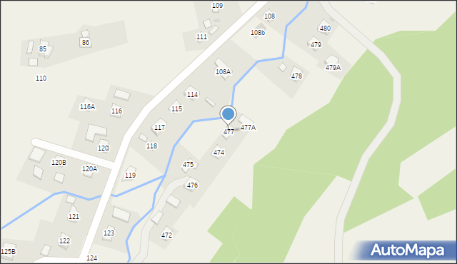 Hermanowa, Hermanowa, 477, mapa Hermanowa