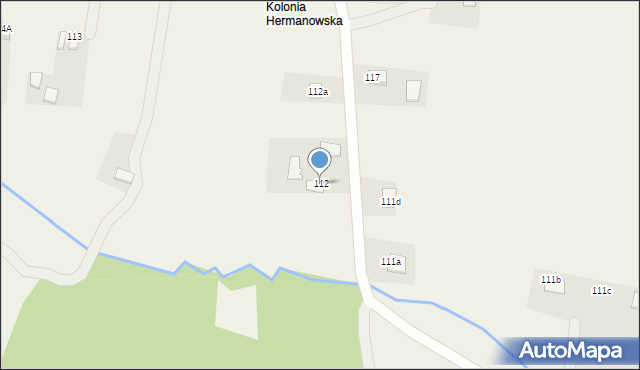 Hermanowice, Hermanowice, 112, mapa Hermanowice