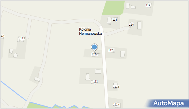 Hermanowice, Hermanowice, 112a, mapa Hermanowice