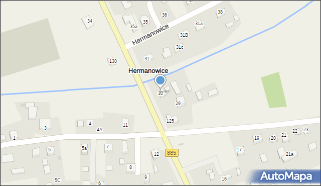 Hermanowice, Hermanowice, 30, mapa Hermanowice