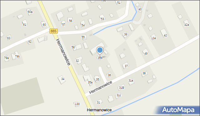 Hermanowice, Hermanowice, 35b, mapa Hermanowice