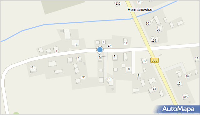 Hermanowice, Hermanowice, 5a, mapa Hermanowice