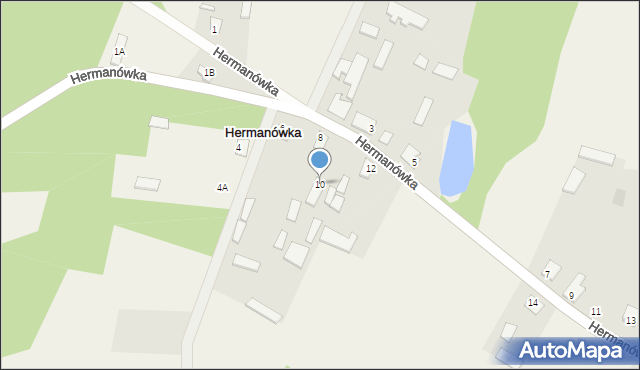 Hermanówka, Hermanówka, 10, mapa Hermanówka