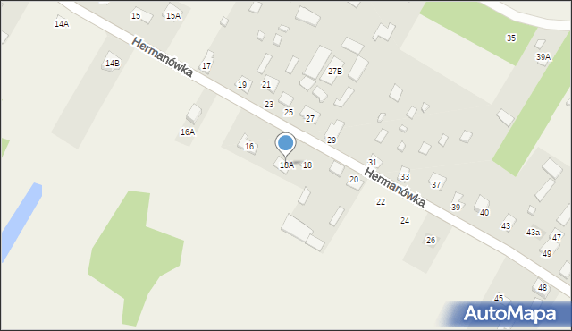 Hermanówka, Hermanówka, 18A, mapa Hermanówka