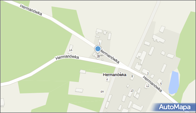 Hermanówka, Hermanówka, 1B, mapa Hermanówka