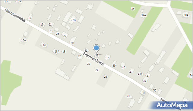 Hermanówka, Hermanówka, 33, mapa Hermanówka